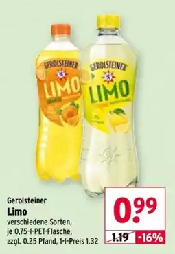 Wasgau Gerolsteiner Limo Angebot