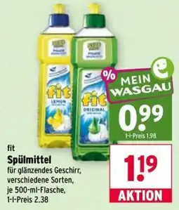 Wasgau fit Spülmittel Angebot