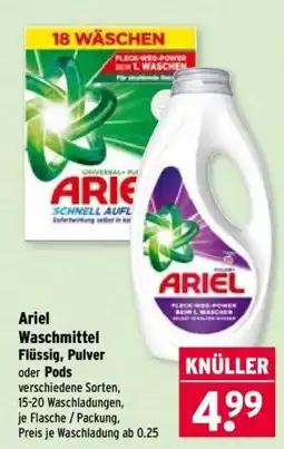 Wasgau Ariel Waschmittel Angebot