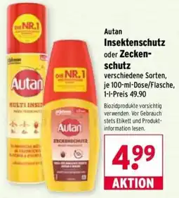 Wasgau Autan Insektenschutz oder Zeckenschutz Angebot