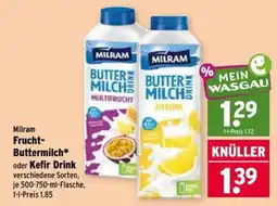 Wasgau Milram Frucht-Buttermilch Angebot