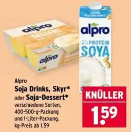 Wasgau Alpro Soja Drinks, Skyr* oder Soja-Dessert* Angebot