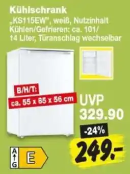 Repo Markt Kühlschrank "KS115EW", weiß Angebot