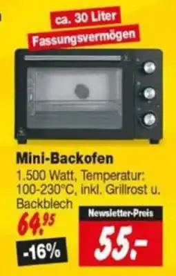 Repo Markt Mini-Backofen Angebot