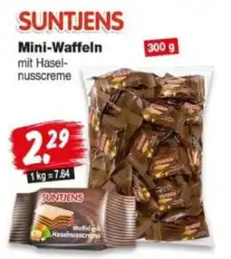 Repo Markt SUNTJENS Mini-Waffeln mit Haselnusscreme Angebot