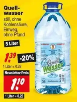 Repo Markt Quell-Wasser Angebot