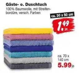 Repo Markt Gäste- o. Duschtuch Angebot