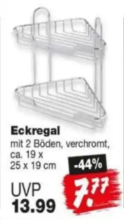 Repo Markt Eckregal mit 2 Böden, verchromt Angebot