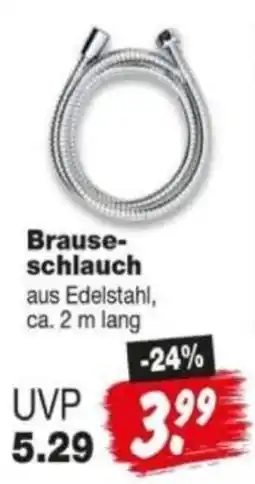 Repo Markt Brauseschlauch aus Edelstahl Angebot