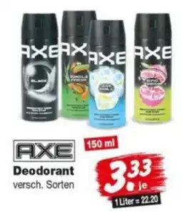 Repo Markt AXE Deodorant Angebot