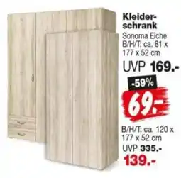 Repo Markt Kleiderschrank Sonoma Eiche Angebot