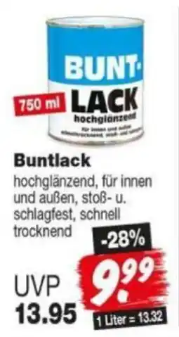 Repo Markt Buntlack hochglänzend Angebot