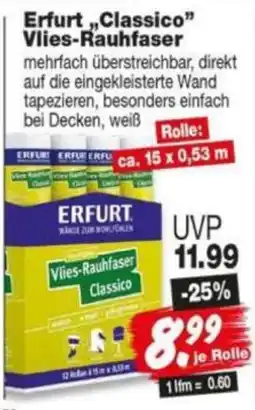 Repo Markt Erfurt Vlies-Rauhfaser Classico Angebot