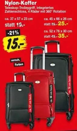 Repo Markt Nylon-Koffer Angebot