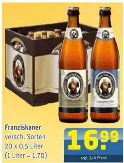 Getränke Arena Franziskaner Angebot