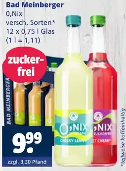 Getränkewelt Bad meinberger 0,nix Angebot