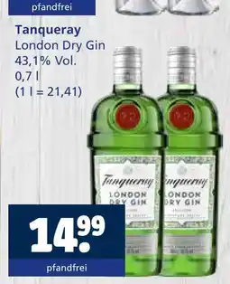 Getränkewelt Tanqueray london dry gin Angebot