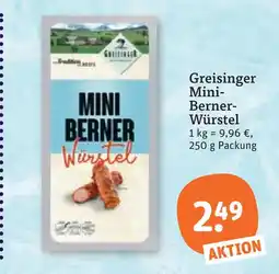 tegut Greisinger mini-berner-würstel Angebot