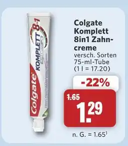 Combi Colgate komplett 8in1 zahncreme Angebot