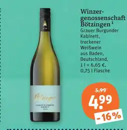 tegut Winzergenossenschaft bötzingen grauer burgunder Angebot