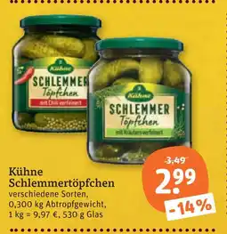 tegut Kühne schlemmertöpfchen Angebot