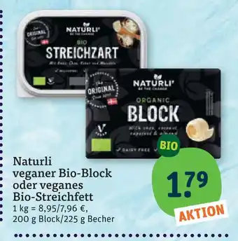 tegut Naturli veganer bio-block Angebot