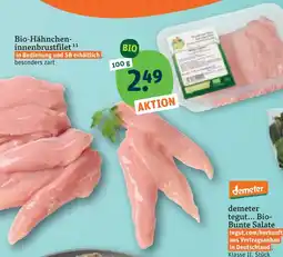 tegut Bio-hähnchen-innenbrustfilet Angebot