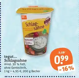 tegut Tegut... schlagsahne Angebot