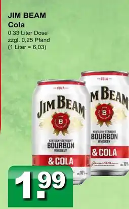 Getränkeparadies Gefromm Jim beam cola Angebot