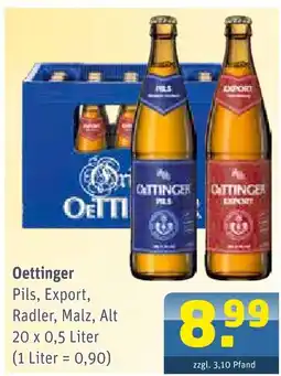 Getränke Arena Oettinger pils Angebot