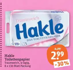 tegut Hakle toilettenpapier Angebot