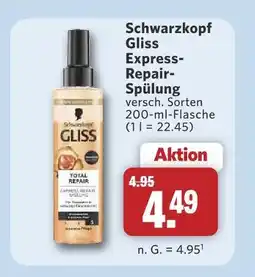Combi Schwarzkopf gliss express-repar-spülung Angebot