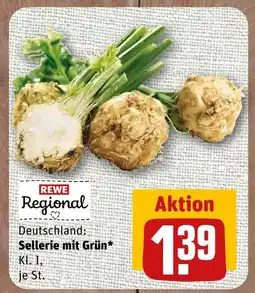 nahkauf Rewe regional sellerie mit grün Angebot