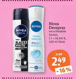 tegut Nivea deospray Angebot