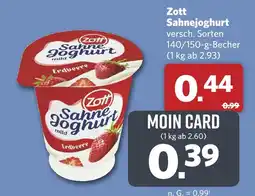 Combi Zott sahnejoghurt Angebot
