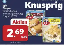 Combi Iglo filegro ofen-backfisch Angebot