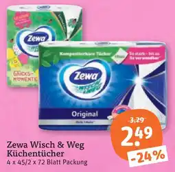 tegut Zewa küchentücher wisch & weg Angebot