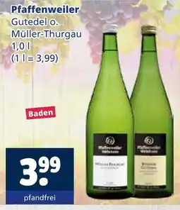 Getränkewelt Pfaffenweiler gutedel Angebot