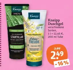 tegut Kneipp duschgel Angebot