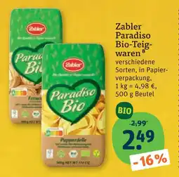 tegut Zabler paradiso bio-teigwaren Angebot