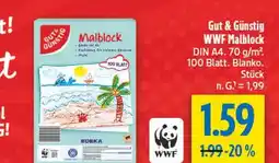 diska Gut & günstig wwf malblock Angebot