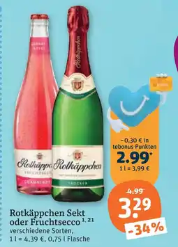tegut Rotkäppchen oder fruchtsecco sekt Angebot