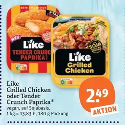tegut Like grilled chicken oder tender crunch paprika Angebot