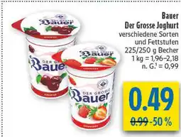 diska Bauer der grosse joghurt Angebot