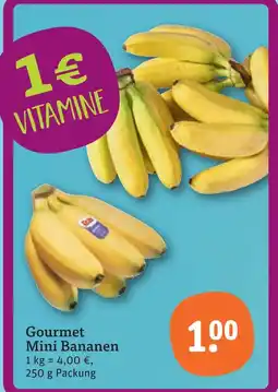 tegut Gourmet mini bananen Angebot