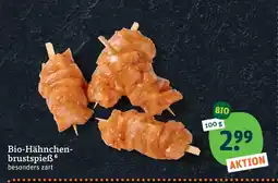 tegut Bio-hähnchenbrustspieß Angebot