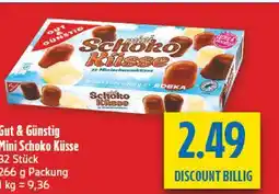 diska Gut & günstig mini schoko küsse Angebot