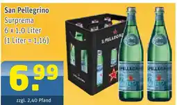Getränke Arena San pellegrino surprema Angebot