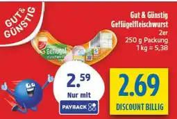 diska Gut & günstig geflügelfleischwurst Angebot