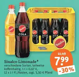tegut Sinalco limonade Angebot